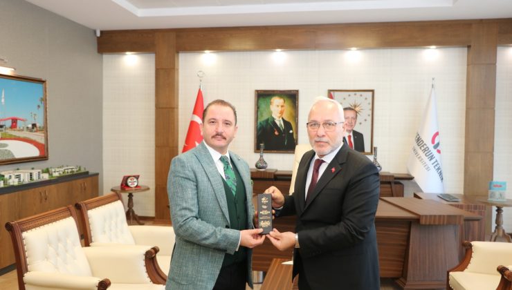 REKTÖR DEPCİ, BAŞKAN TOSYALI’YI MİSAFİR ETTİ