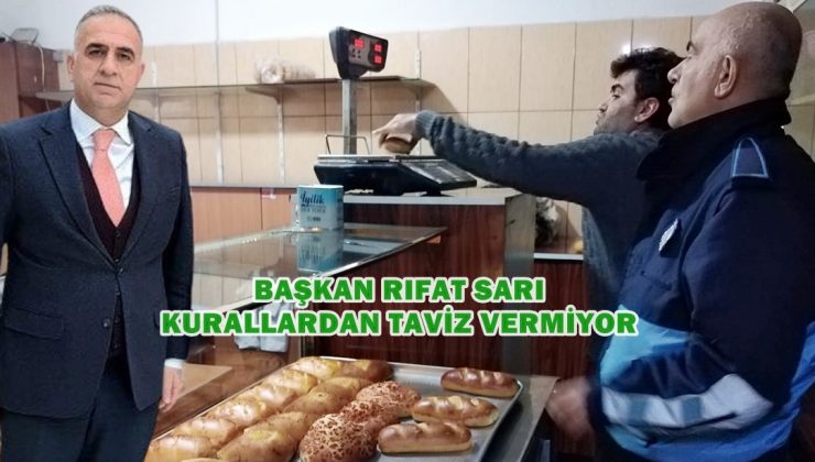 Başkan Sarı kurallardan taviz vermiyor