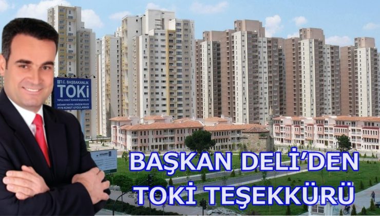 BAŞKAN DELİ’DEN TOKİ TEŞEKKÜRÜ