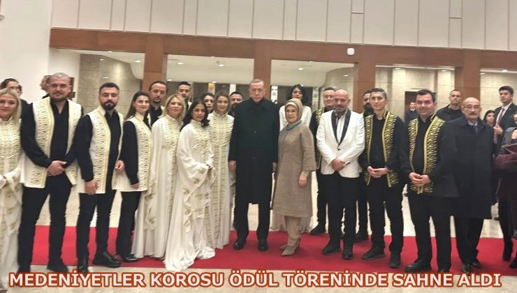 Medeniyetler Korosu ödül töreninde sahne aldı