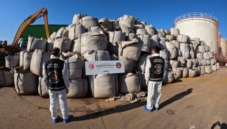 Hatay’da tehlikeli atıkların yurda girişi engellendi