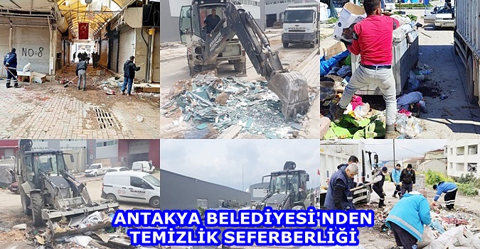 Antakya Belediyesi’nden temizlik seferberliği