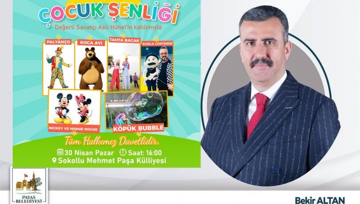 Payas Belediyesi’nden Çocuk Şenliği