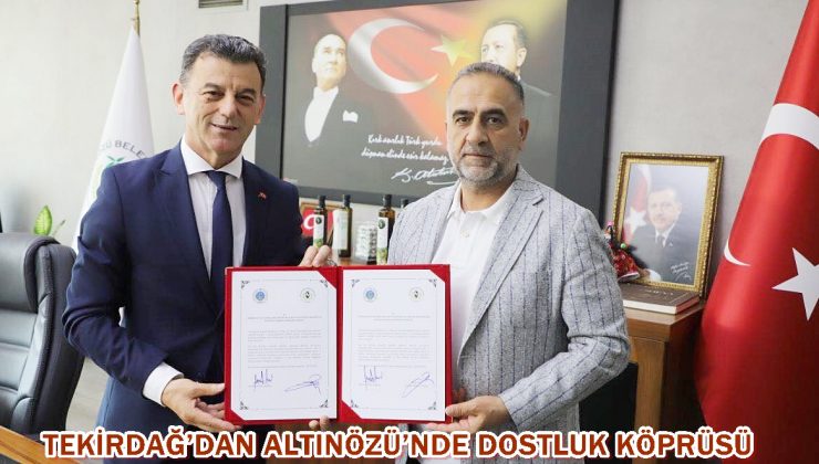 Tekirdağ’dan Altınözü’nde dostluk köprüsü