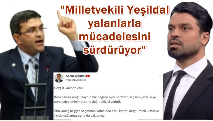 “Milletvekili Yeşildal yalanlarla mücadelesini sürdürüyor”