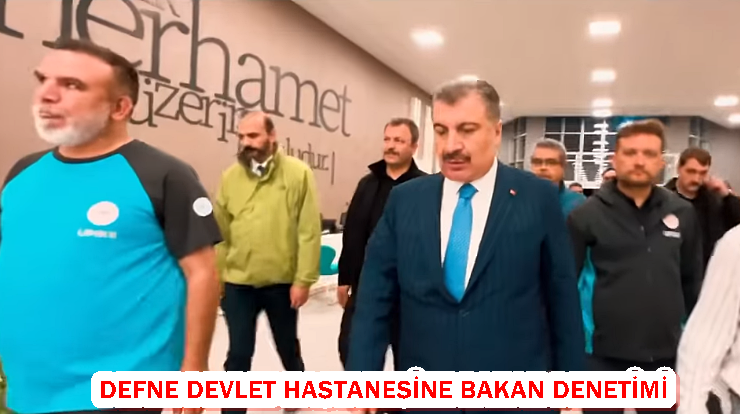 YENİ AÇILAN HASTANEYE BAKAN DENETİMİ