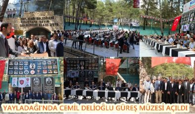 Yayladağı’nda Cemil Delioğlu Güreş Müzesi açıldı