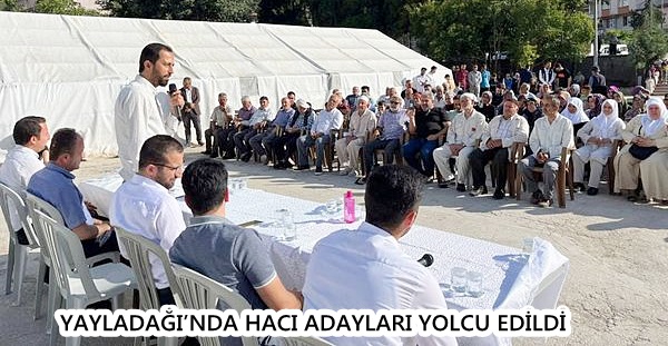 Yayladağı’nda hacı adayları yolcu edildi