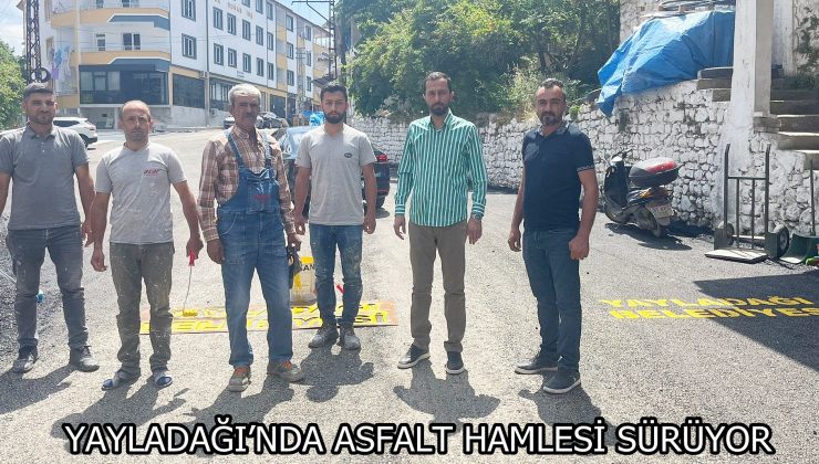 Yayladağı’nda asfalt hamlesi sürüyor