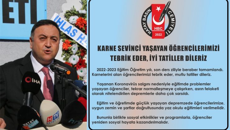 BAŞKAN OTUZBİR: KARNE SEVİNCİ YAŞAYAN ÖĞRENCİLERİMİZİ TEBRİK EDER, İYİ TATİLLER DİLERİZ