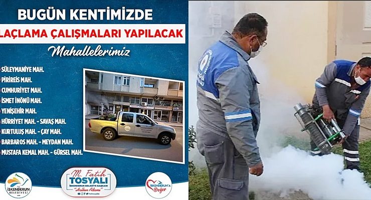 İSKENDERUN’DA İLAÇLAMA ÇALIŞMALARI YAPILACAK