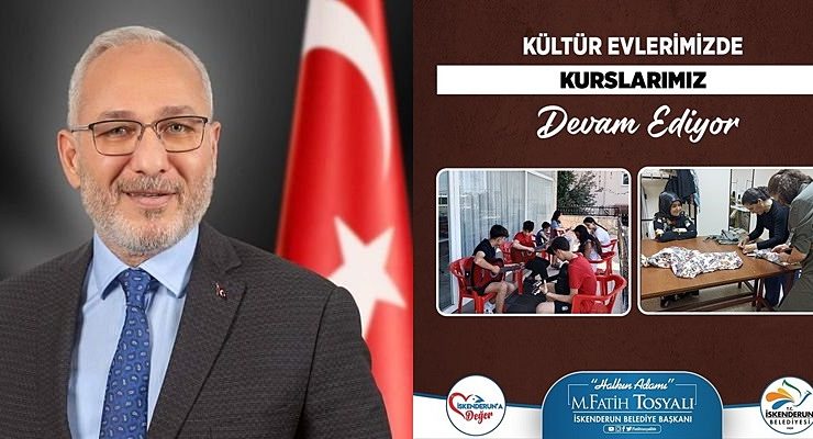 KÜLTÜR EVLERİNDEKİ KURSLAR DEVAM EDİYOR
