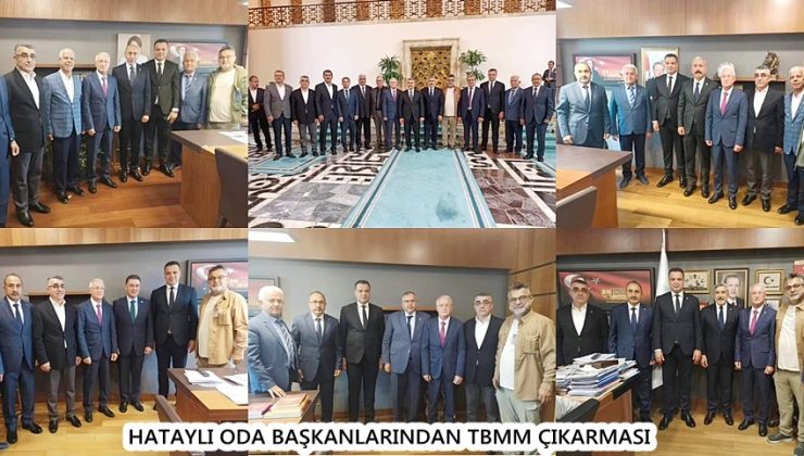 HATAYLI ODA BAŞKANLARINDAN TBMM ÇIKARMASI