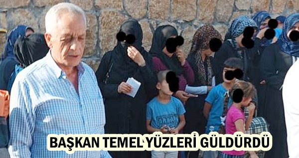 Başkan Temel yüzleri güldürdü