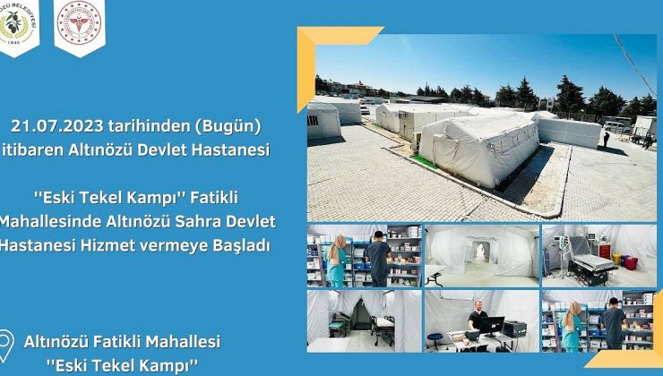 ALTINÖZÜ DEVLET HASTANESİ TAŞINDI