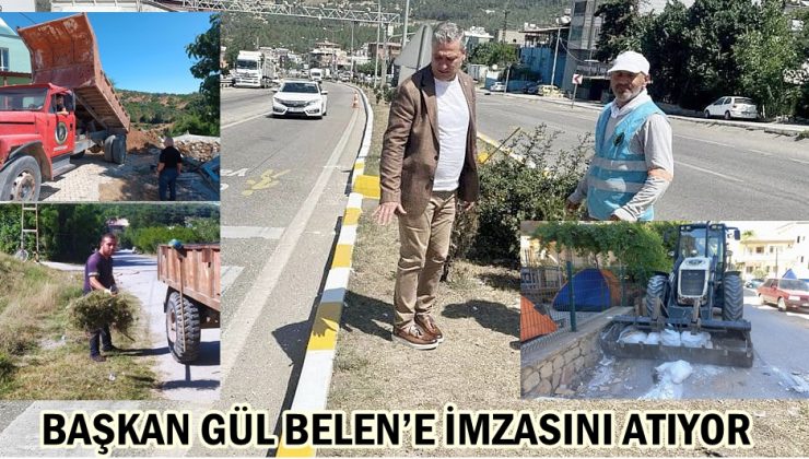 BAŞKAN GÜL BELEN’E İMZASINI ATIYOR