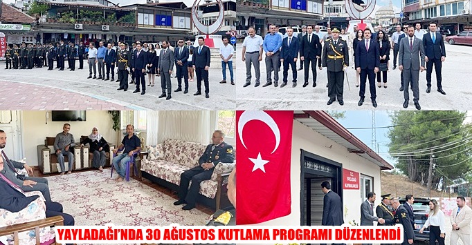 YAYLADAĞI’NDA ÇELENK TÖRENİ DÜZENLENDİ