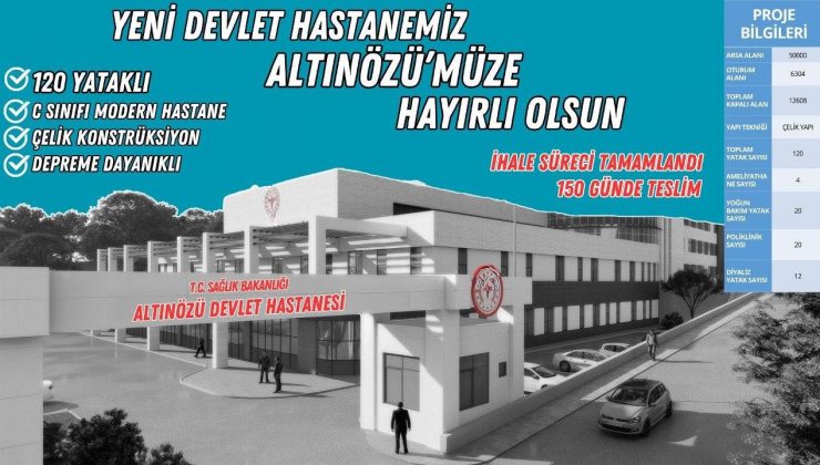 ALTINÖZÜ’NE YENİ DEVLET HASTANESİ YAPILACAK