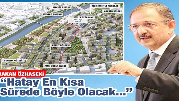 ÖZHASEKİ: “HATAY EN KISA SÜREDE AYAĞA KALKACAK”