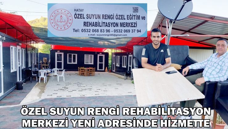 ÖZEL SUYUN RENGİ YENİ ADRESİNDE HİZMETTE