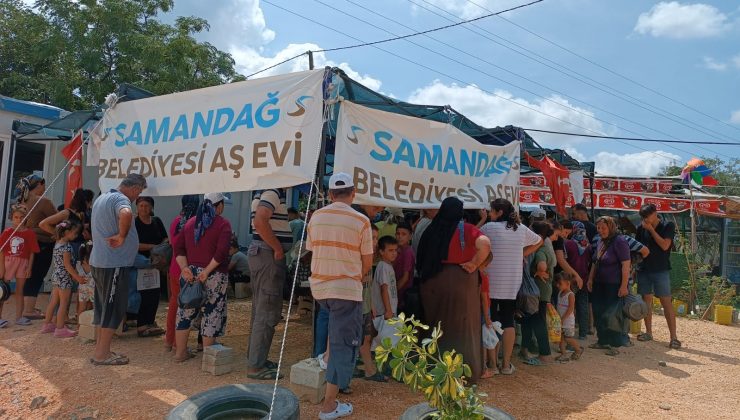 SAMANDAĞ AŞEVİ’NDE KAZANLAR DEPREMZEDELER İÇİN KAYNIYOR