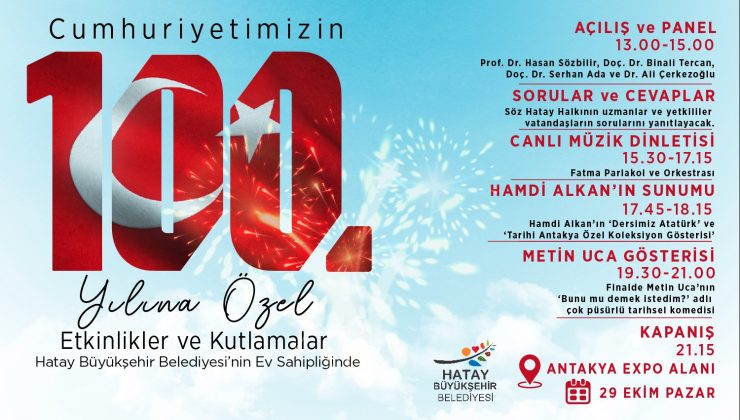 HATAYLILAR CUMHURİYETİN 100.YILINDA EXPO’DA MORAL BULACAK