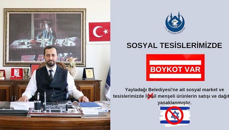 YAYLADAĞI BELEDİYESİ DE BOYKOTA KATILDI