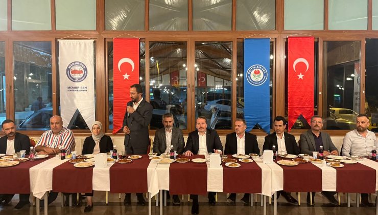 BAŞKAN YALÇIN MEMUR-SEN HEYETİNİ AĞIRLADI