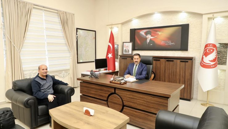 VALİ MASATLI GAZETECİ METİN DİNGİL’İ AĞIRLADI