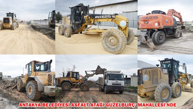 ANTAKYA BELEDİYESİ ASFALT ATAĞI GÜZELBURÇ’ MAHALLESİ’NDE