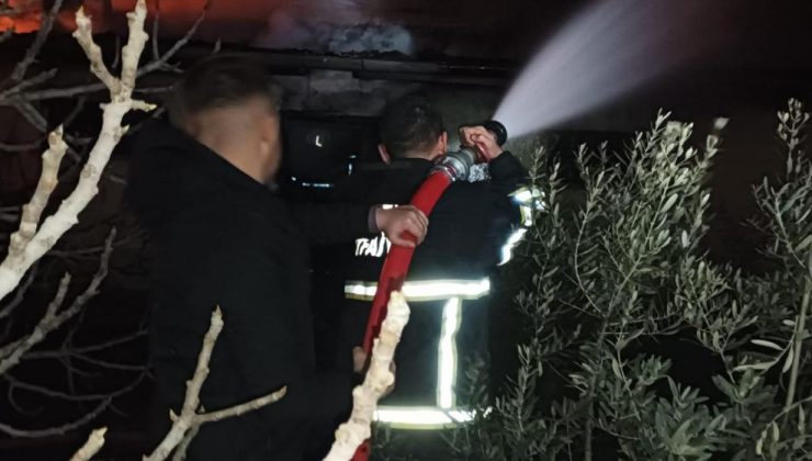 Hassa’da ev yangını söndürüldü