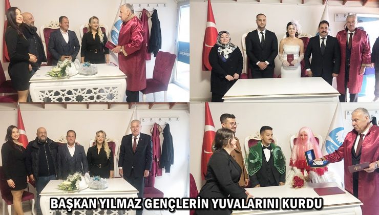 BAŞKAN YILMAZ GENÇLERİN YUVALARINI KURDU