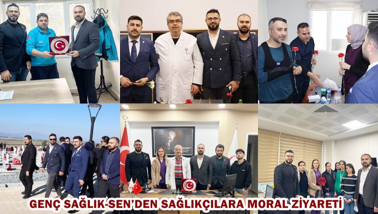GENÇ SAĞLIK-SEN’DEN SAĞLIKÇILARA MORAL ZİYARETİ