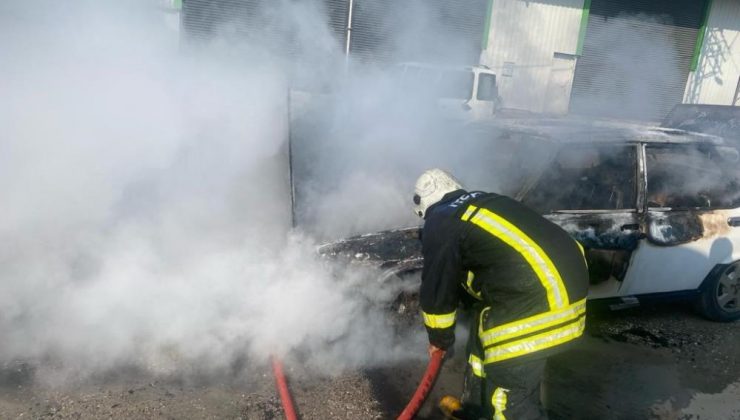 Tofaş’ın alevlere teslim olduğu anlar kamerada