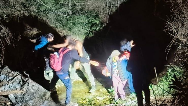 Hatay’da kaybolan 3 şahıs 4 saatlik çalışmayla kurtarıldı