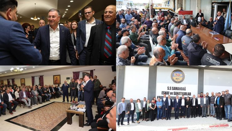 SAMANDAĞ’DA BAŞKAN SAVAŞ’A YOĞUN İLGİ