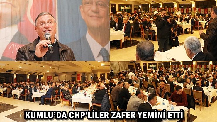 KUMLU’DA CHP’LİLER ZAFER YEMİNİ ETTİ