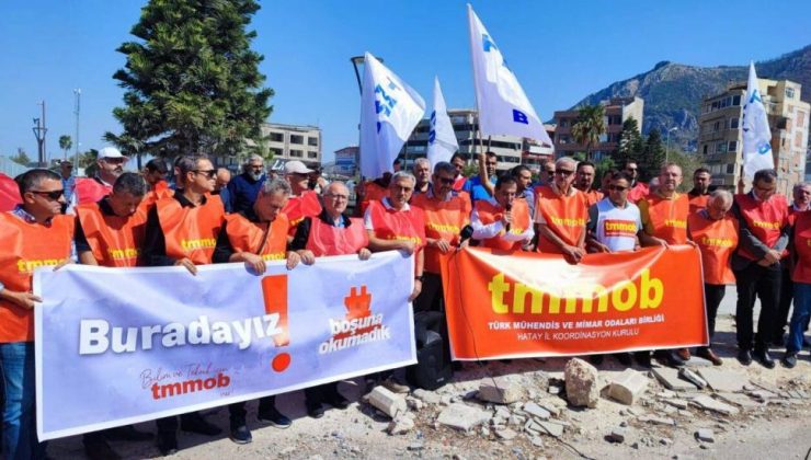 TMMOB HATAY: ŞANTİYELERDE, MÜHENDİSLERE YÖNELİK ŞİDDET SON BULSUN!