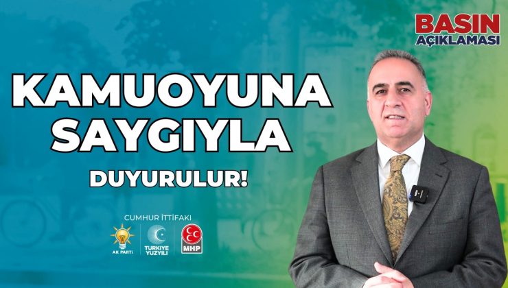 SARI: İLÇEMİZDE KONVOY ETKİNLİĞİ YAPMAYACAĞIZ