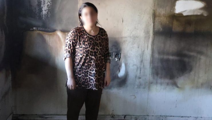Karısına kızıp yaşadıkları konteyneri yaktı