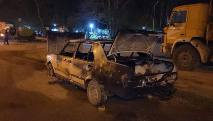 LPG dolumu esnasında alev alan araçtaki 3 kişi yaralandı