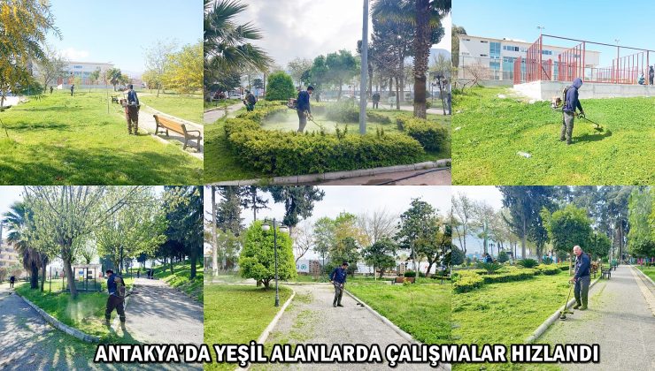 ANTAKYA’DA YEŞİL ALANLARDA ÇALIŞMALAR HIZLANDI