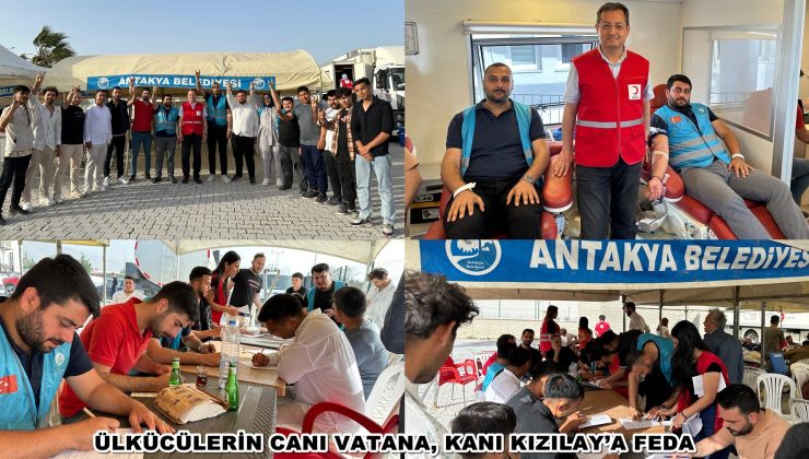 ÜLKÜCÜLERİN CANI VATANA, KANI KIZILAY’A FEDA