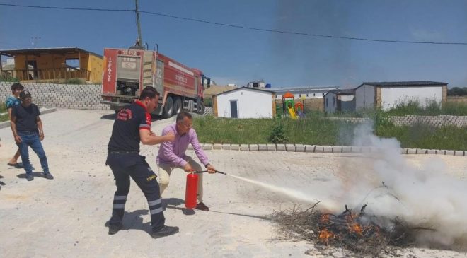 Antakya’da yangın eğitimi gerçekleştirildi