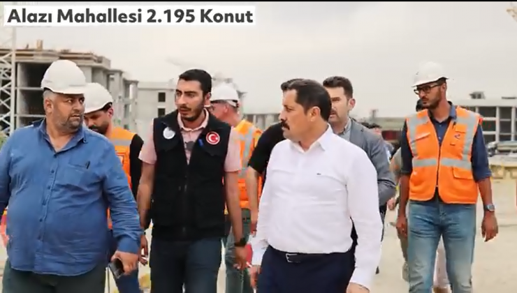 VALİ MASATLI’DAN KONUTLARA YAKIN TAKİP