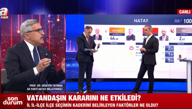 YAYMAN: BU BAŞARI HATAY’IN BAŞARISIDIR