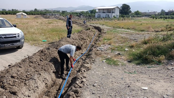 YENİ MESKENLERİN SU İHTİYACI KARŞILANIYOR
