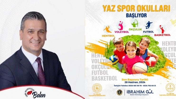 BELEN’DE YAZ SPOR OKULLARI BAŞLIYOR