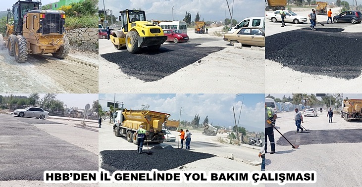 HBB’DEN İL GENELİNDE YOL BAKIM ÇALIŞMASI