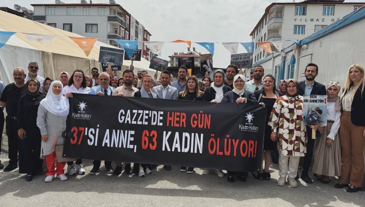 HATAY’DA AK PARTİLİ KADINLAR FİLİSTİNLİ ANNELER İÇİN SES VERDİ